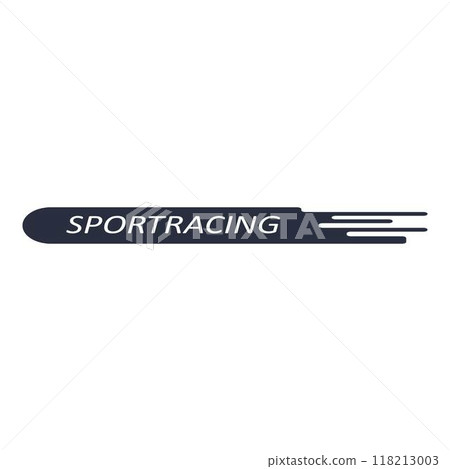Sports racing stripe. Sports car, moto, boat sticker, striped vehicle tuning bar flat vector illustration icon. Tuning racing sport decal Sports racing stripe. Sports car, moto, boat sticker, striped vehicle tuning bar flat vector illustration icon. Tuning racing sport decal 118213003