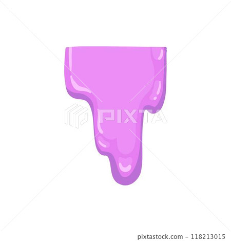 Cartoon sticky slime. Goo liquid slime splatter, mucus splash. Jelly dripping spot flat vector illustration icon Cartoon sticky slime. Goo liquid slime splatter, mucus splash. Jelly dripping spot flat vector illustration icon 118213015