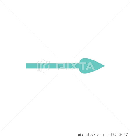 Vintage direction arrow. Retro navigation icon, old simple cursor banner, retro target and navigation pictogram. Vector isolated icon of signboard pointer information illustration 118213057