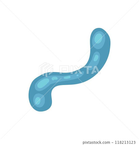 Cartoon bacteria. Biological virus and infectious bacterias. Microbe and allergens, microbiology research icon. Human healthcare neoteric vector 118213123