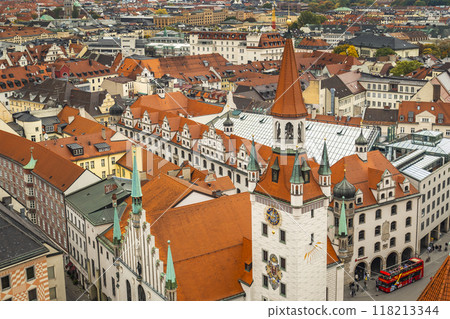 Panoramic View from the Tower of St. Peter's Church, Munich, Germany Panoramic View from the Tower of St. Peter's Church, Munich, Germany 118213344