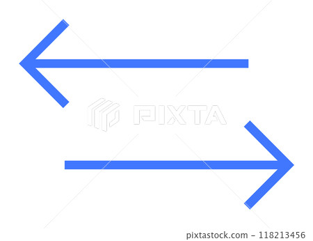 The image features two horizontal blue arrows. One is pointing to the left and the other to the right. Themes direction, movement, navigation, choice, orientation. The image features two horizontal blue arrows. One is pointing to the left and the other to the right. Themes direction, movement, navigation, choice, orientation. 118213456