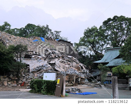 2016年熊本地震中被毀壞的熊本城石牆(熊本市) 2016年熊本地震中被毀壞的熊本城石牆(熊本市) 118213612