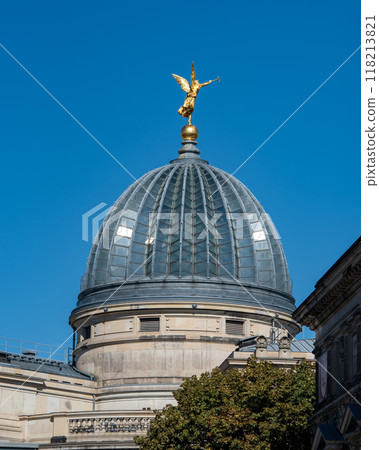 Dresden Academy of Fine Arts university of visual arts located on Bruhl's Terrace in Dresden, Saxony, Germany 118213821