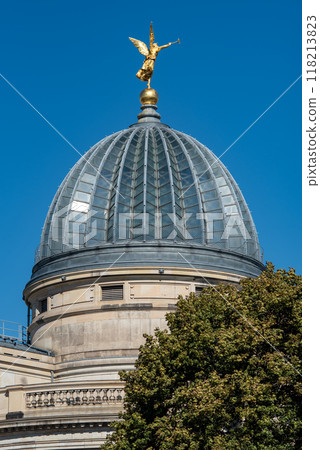 Dresden Academy of Fine Arts university of visual arts located on Bruhl's Terrace in Dresden, Saxony, Germany 118213823