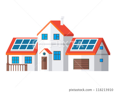Photovoltaic vector illustration. Photovoltaic systems embody concept harnessing power sun Green energy solutions promote sustainable and eco friendly future Green technology innovations 118213910