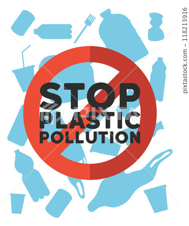 Waste pollution vector illustration. Ecologic balance is crucial for minimizing waste and pollution in environment The poisoning ecosystems through waste contamination poses severe threat 118213916