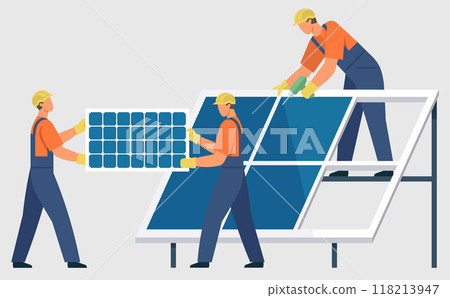 Photovoltaic vector illustration. Sustainable energy practices aim to reduce reliance on non renewable energy sources Ecological considerations are vital for development renewable energy Ecological Photovoltaic vector illustration. Sustainable energy practices aim to reduce reliance on non renewable energy sources Ecological considerations are vital for development renewable energy Ecological 118213947