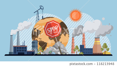 Waste pollution vector illustration. Social issues, such as poverty and inequality, intersect with waste pollution and its effects Waste management is key to mitigating negative environmental impacts Waste pollution vector illustration. Social issues, such as poverty and inequality, intersect with waste pollution and its effects Waste management is key to mitigating negative environmental impacts 118213948