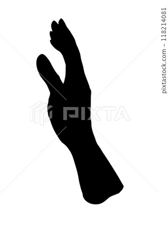 Young human hands. Vector drawing 118214081