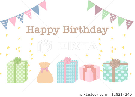 生日禮物插畫 生日禮物插畫 118214240
