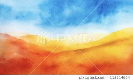 Landscape with mountains AI image 118214634