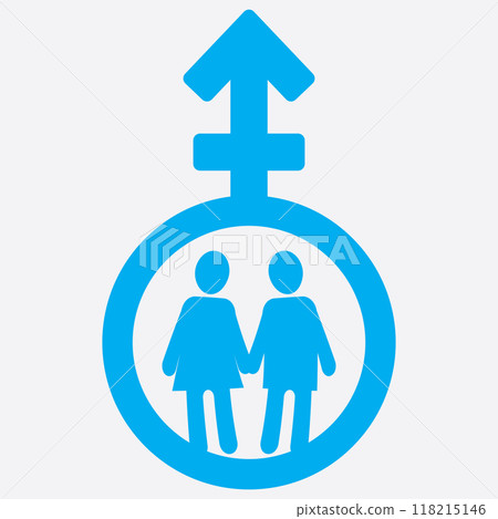 gender illustration logo. gender illustration logo. 118215146
