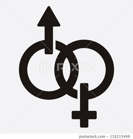 male and female gender logos male and female gender logos 118215499