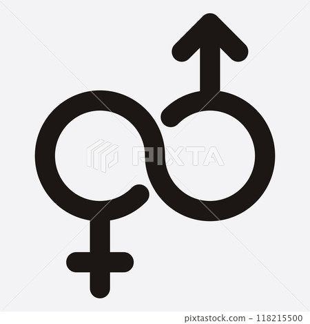 male and female gender logos male and female gender logos 118215500