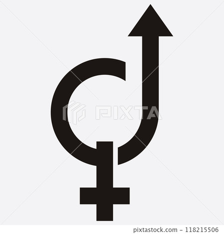 male and female gender logos 118215506