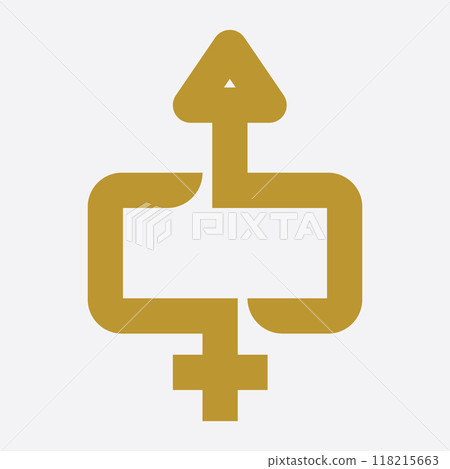 male and female gender logos 118215663