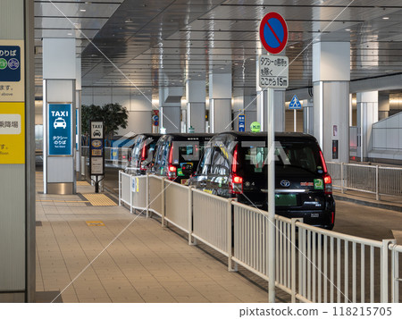 Taxi stand inside the express bus terminal 118215705