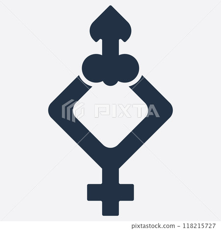 male and female gender logos 118215727