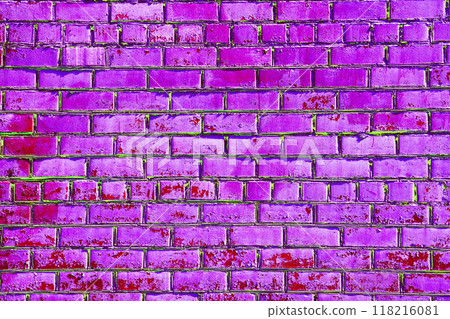 Smooth brickwork, changed colors, carp background in soft pastel colors. Smooth brickwork texture for the background. 118216081