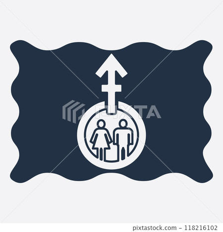 gender illustration logo. 118216102