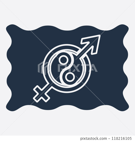 gender illustration logo. 118216105