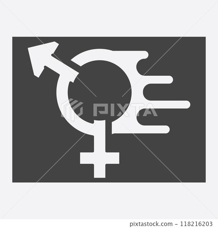 male and female gender logos male and female gender logos 118216203