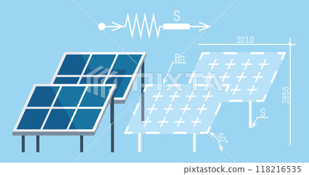 Solar panel vector illustration. Environmental conservation initiatives focus on reducing carbon emissions Green technology drives development sustainable energy solutions Innovation in renewable Solar panel vector illustration. Environmental conservation initiatives focus on reducing carbon emissions Green technology drives development sustainable energy solutions Innovation in renewable 118216535
