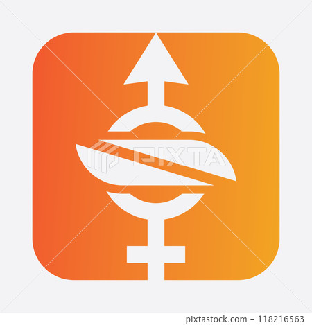 male and female gender logos male and female gender logos 118216563