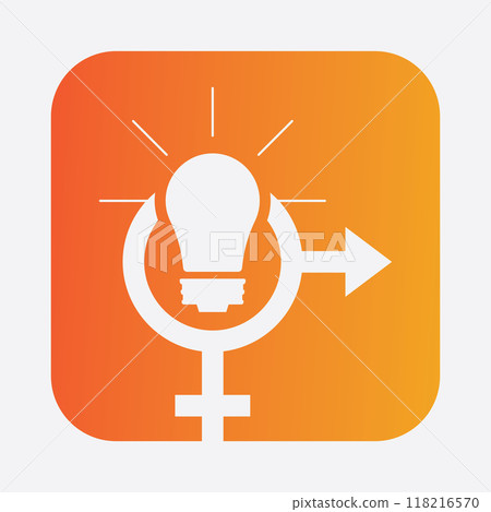 male and female gender logos 118216570