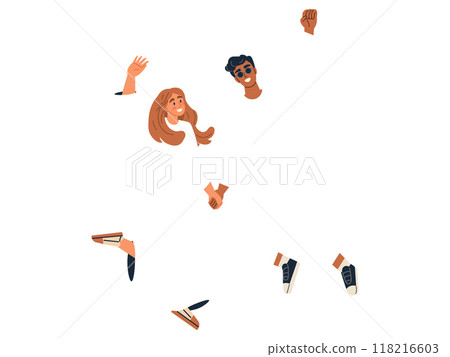 Happy people vector illustration. Celebration becomes way life for those who embrace happy people concept Enjoyment is cornerstone positive and carefree happy lifestyle Cute and active, happy people Happy people vector illustration. Celebration becomes way life for those who embrace happy people concept Enjoyment is cornerstone positive and carefree happy lifestyle Cute and active, happy people 118216603