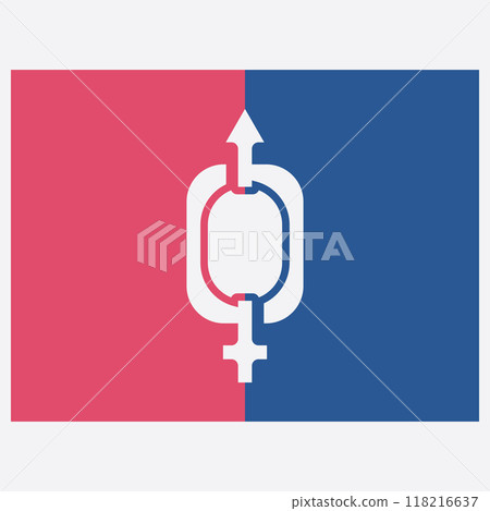 male and female gender logos male and female gender logos 118216637