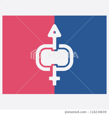 male and female gender logos male and female gender logos 118216639
