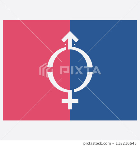 male and female gender logos 118216643