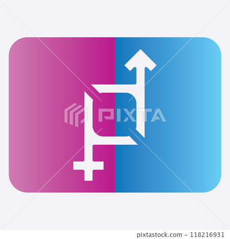 male and female gender logos male and female gender logos 118216931