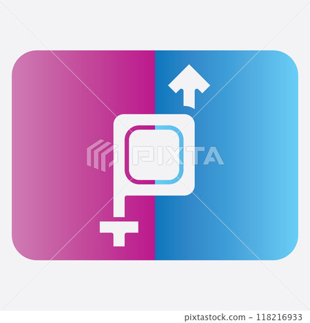 male and female gender logos 118216933