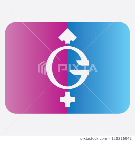 male and female gender logos 118216941