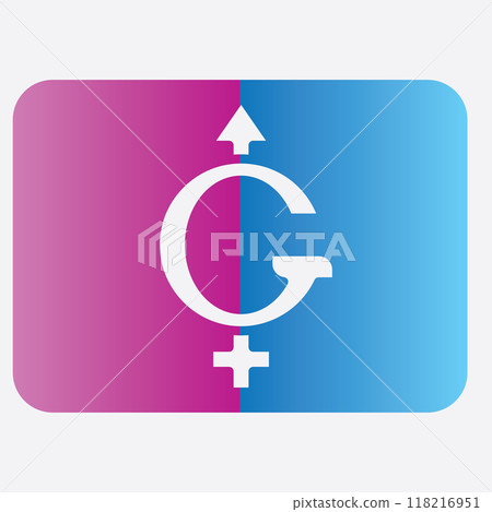 male and female gender logos male and female gender logos 118216951