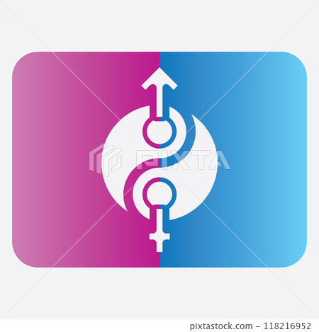 male and female gender logos male and female gender logos 118216952