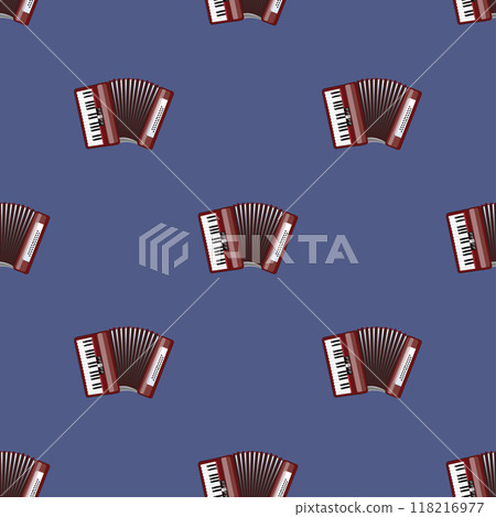 Accordion seamless modern pattern. Vector 118216977