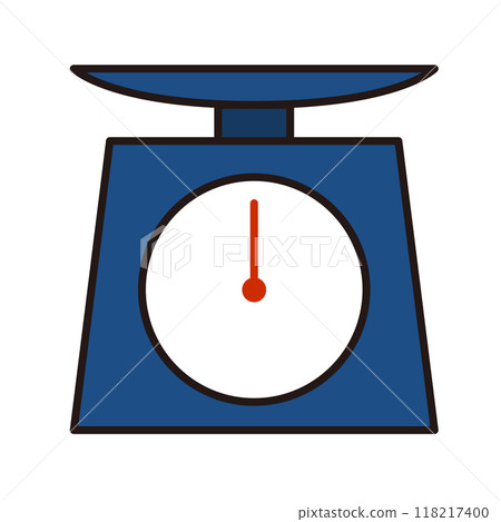 A simple illustration of an analog scale 118217400