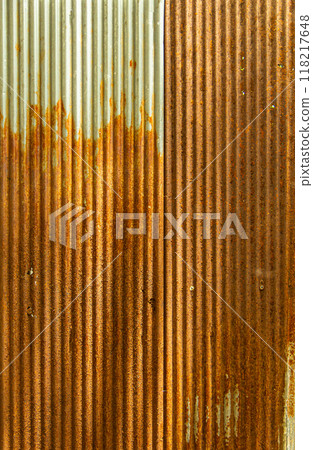 Old zinc wall surface texture Old zinc wall surface texture 118217648