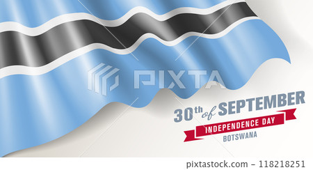 Botswana independence day vector banner, greeting card. Botswana independence day vector banner, greeting card. 118218251