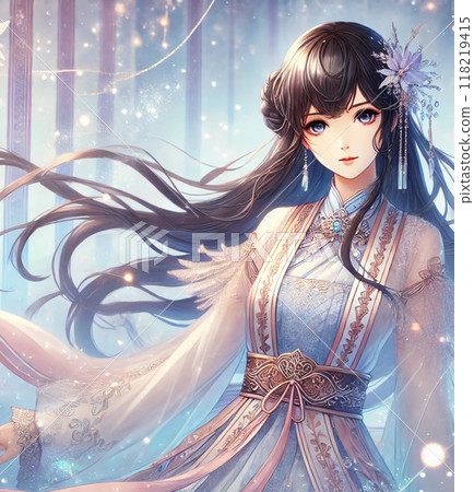 美麗的女人剪貼畫 美麗的女人剪貼畫 118219415