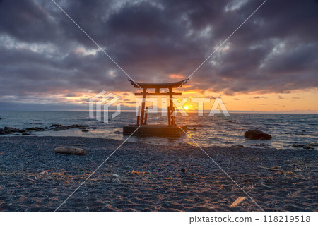 北海道神社 鳥居海 初山別金比羅神社 日落 日落 北海道神社 鳥居海 初山別金比羅神社 日落 日落 118219518
