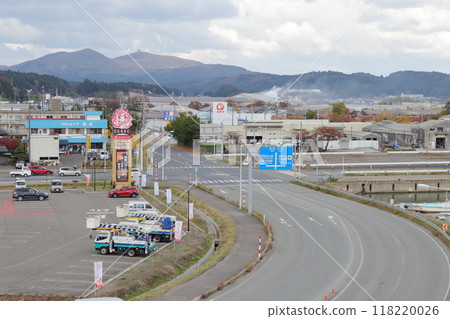 男鹿半島、寒峰山的街景（秋田縣男鹿市） 118220026