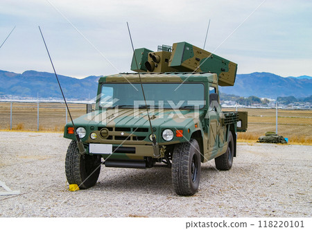 展出的陸上自衛隊93式近程地對空飛彈 展出的陸上自衛隊93式近程地對空飛彈 118220101