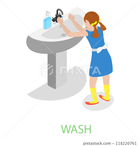 3D Isometric Flat Vector Illustration of English Grammar, Verbs Memorizing. Item 5 3D Isometric Flat Vector Illustration of English Grammar, Verbs Memorizing. Item 5 118220761
