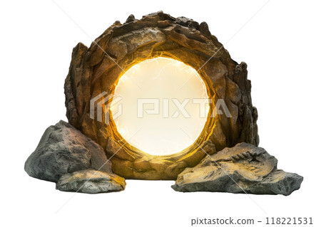 mystical portal to other realms with portal-themed magical energy spell effects 118221531