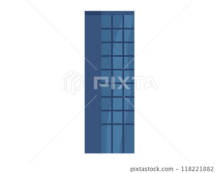Skyscraper vector illustration. Residential buildings with high facades showcase essence modern living Skyscraper metaphors inspire architects to explore new heights in construction 118221882